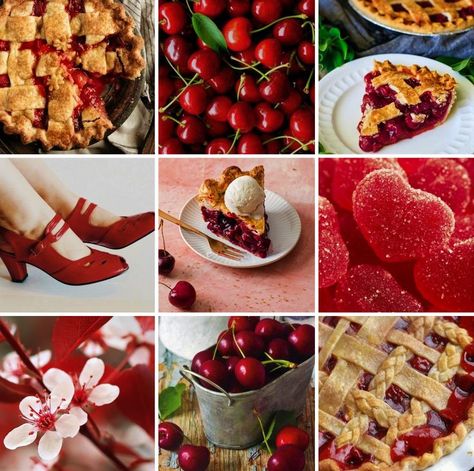 Sugared Cherry Crisp, Bath and Body Works scents, moodboard, aesthetic, my edits Cherry Moodboard, Bath And Body Works Scents, Character Info, Cherry Crisp, Adoptable Oc, Cherry Girl, Moodboard Aesthetic, Aesthetic Board, Board Inspiration