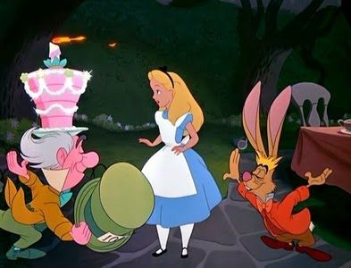 The Unbirthday Song - Disney Wiki Unbirthday Cake, Happy Birthday Animated, Happy Unbirthday, Birthday Animated, Disney High Schools, Alice In Wonderland 1951, Alice In Wonderland Disney, Disney High, Classic Disney Characters