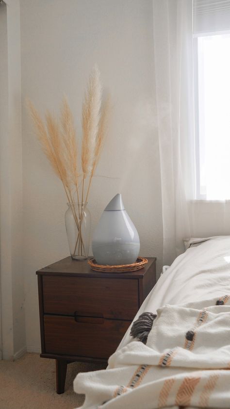 Room Humidifier Aesthetic, Bedroom Humidifier Aesthetic, Aesthetic Humidifier, Humidifier Aesthetic, Crane Aesthetic, Imaginary Places, Room Humidifier, Farmhouse Fresh, Nightstand Decor