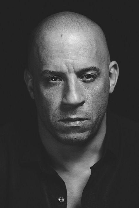 Vin Diesel Diesel For Sale, Vin Diesel, Celebrity Portraits, Black And White Portraits, Male Portrait, Hollywood Actor, 인물 사진, White Photo, Fast And Furious