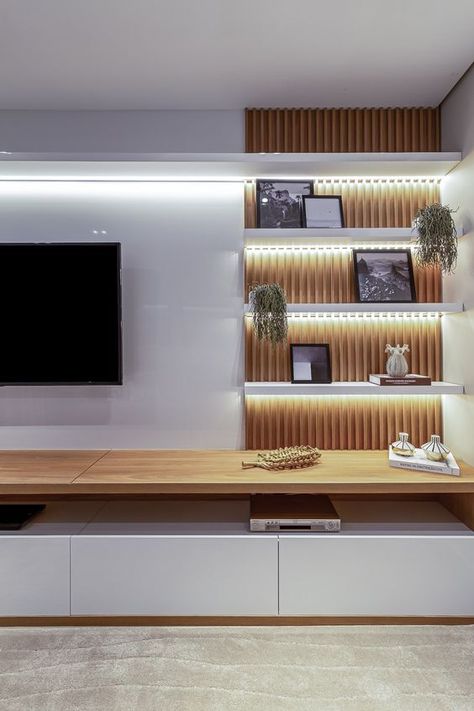 टीवी यूनिट, Tv Room Design, Flat Screen Tv, Living Room Partition Design, Tv Wall Unit, Living Room Design Decor, Home Design Living Room, Living Room Tv Wall, Living Room Decor Modern