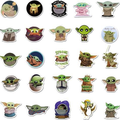 Yoda Sticker, Anime Decals, Star Wars Stickers, Affordable Artwork, Baby Stickers, Biggie Smalls, Disney Sticker, Phone Stickers, Vinyl Sticker Paper