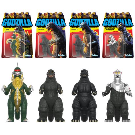 PRICES MAY VARY. GODZILLA SUPER7 ACTION FIGURE BUNDLE: Inspired by the characters' famous appearances in the classic Godzilla films Gigan, Godzilla '62, Godzilla '84, and Mechagodzilla joins the Super7 action toy figures lineup ADVENTURE-READY DETAILS: Dive into thrilling adventures with these meticulously detailed action figures with features like metallic accents, varied body structures, and robotic elements, allowing you to recreate iconic scenes from the classic Godzilla films 3.75-INCH ACTI Godzilla Action Figures, Godzilla Gigan, Spongebob Toys, Power Rangers T Shirt, Godzilla Figures, Iconic Scenes, Roger Rabbit, Collectible Toys, Cricket Equipment