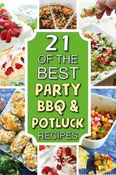 The BEST party recipes, bbq recipes and potluck recipes for summer celebrations! Lots of them are make ahead recipes so you can relax and enjoy yourself. Perfect for Canada Day, 4th of July, graduation parties, or casual dinners with friends and family! #bbqrecipes #potluckrecipes #partyrecipes #summerrecipes Make Ahead Recipes, Bbq Potluck, Bbq Party Food, Recipes Bbq, Summer Potluck, Recipes For Summer, Bbq Sides, Potluck Dishes, Graduation Parties