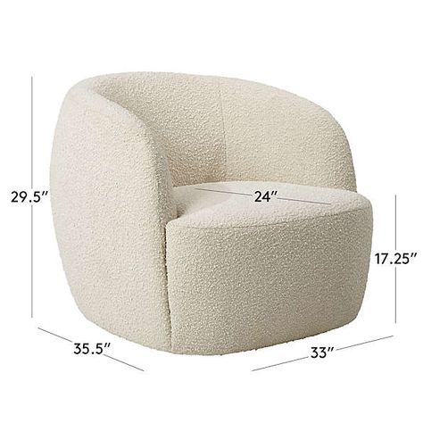 Best Of CB2 Collection: Part I | CB2 Boucle Swivel Chair, White Lounge Chair, Modular Sofa Design, Luxury Furniture Sofa, Chairs For Living Room, Concrete Dining Table, Black Dining Chairs, Cozy Chair, Modern Accent Chair