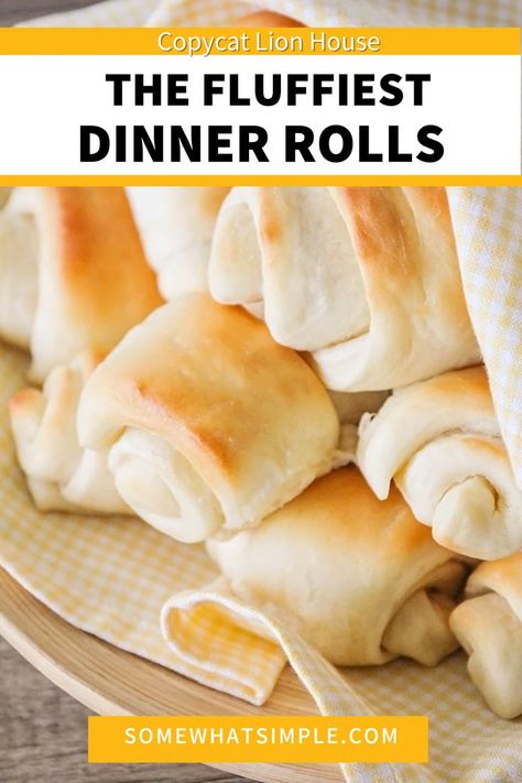 The Fluffiest Dinner Rolls, inspired by the famous Lion House resturant, are the perfect addition to any meal! These rolls are incredibly soft, buttery, and practically melt in your mouth. With a rich, homemade taste and pillowy texture, they’re ideal for holiday dinners, family gatherings, or any occasion that calls for warm, comforting bread. Easy to make and irresistibly delicious, these rolls are a surefire way to elevate your dinner table and keep everyone reaching for seconds! Lion House Rolls, Dinners Family, Lion House, Fluffy Dinner Rolls, Bread Sticks Recipe, Gluten Free Recipes Bread, Yeast Bread Recipes, Bread Easy, Dinner Rolls Recipe