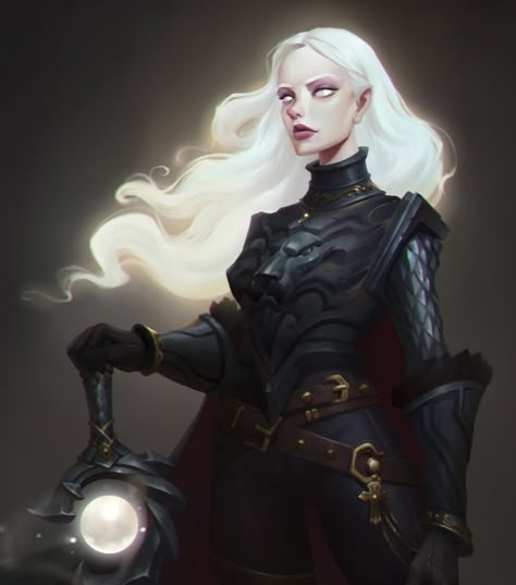 ArtStation - Irene . black light, terry wei Dark Paladin, Dungeons And Dragons Characters, The Elder Scrolls, Arte Fantasy, Fantasy Warrior, Fantasy Inspiration, Elder Scrolls, Dragon Age, Character Creation