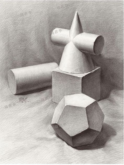 Learning To Sketch, Geometric Shapes Drawing, Learn To Sketch, Still Life Pictures, Structural Drawing, Shadow Drawing, Practice Drawing, Geometric Shapes Art, Creation Art