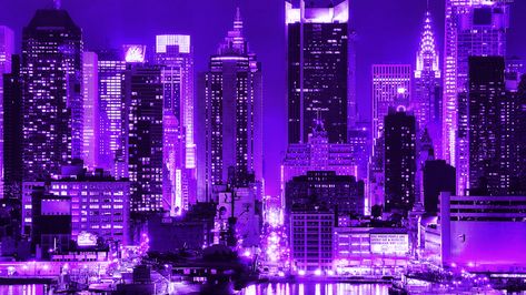 Purple + Core + Aesthetic, Purple City, Computer Wallpaper Desktop Wallpapers, Dark Purple Aesthetic, New Retro Wave, Romance Art, Purple Wallpaper Iphone, Purple Walls, City Wallpaper