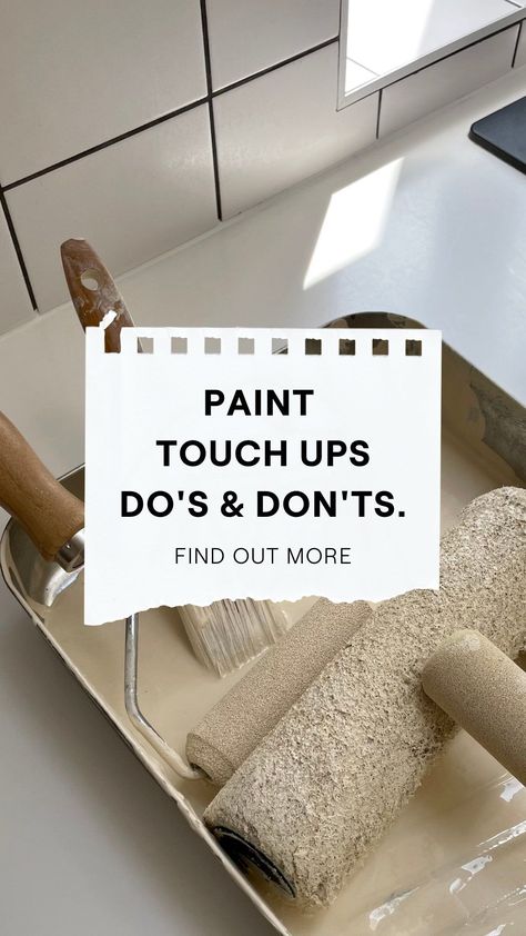 Paint Touch Up On Wall, Touching Up Paint On Walls, Paint Touch Up Tips, Touch Up Paint On Walls Tips, How To Touch Up Paint On Walls, Useful Hacks, House Paint Interior, Interior Wall Paint, Matte Paint