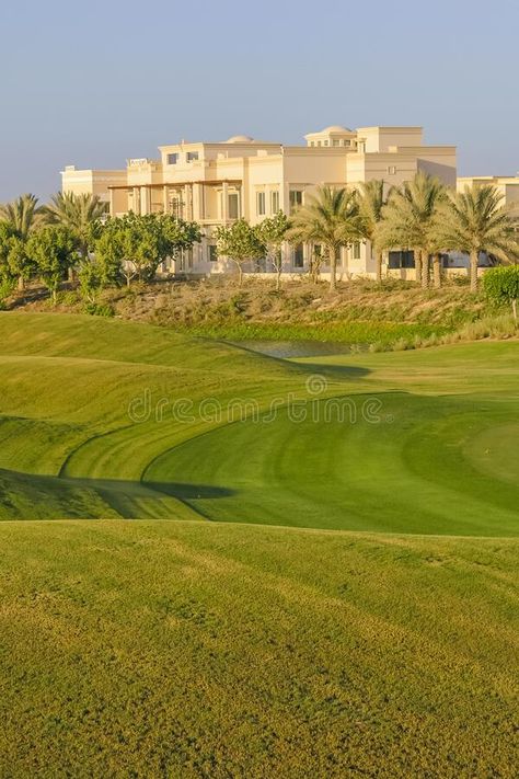 Emirates Hills, Luxurious Villa, Landscaping Images, Dubai United Arab Emirates, Arab Emirates, United Arab Emirates, Golf Course, In Dubai, Golf Courses