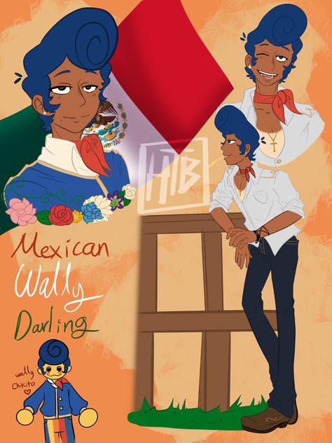 Mexican Wally Darling Au, Vaquero Wally Darling, Mexican Wally Darling, Vaquero Wally Darling Au, Alternate Reality Game, Wally Aus, Wally Au, Discord Me, Welcome Home Posters