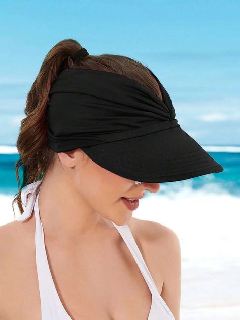 1pc Women Solid Sun Protection Fashion Visor Hat For Daily Life | SHEIN USA Visor Hat, Visor Hats, Sun Protection, Daily Life, Check It Out, Sun, Hats