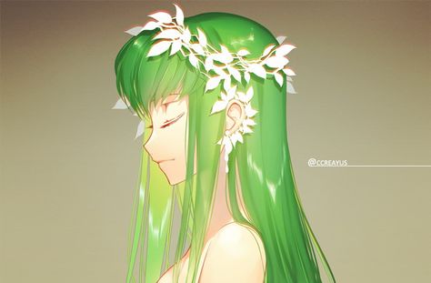 Code Geass Fanart, Code Geass Wallpaper, Code Geass C.c, All Codes, Code Geass, Anime Couples Manga, Manga Illustration, Green Hair, Seville