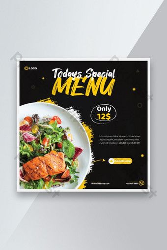 Today's Special Menu Design, Today Special Menu Design, Special Menu Design, Food Social Media, Menu Design, Post Design, Media Post, Free Graphic Design, Design Templates