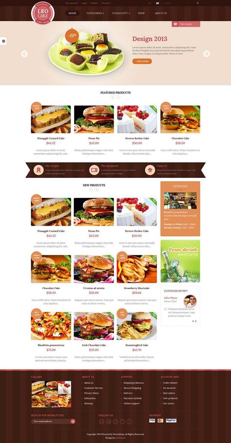 Leo Cake, Android App Design, Website Mockup, Designing Ideas, List Design, Food Poster Design, Food Website, Product List, Shopify Store