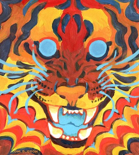 Whyt Manga, Posca Art, Tiger Art, Arte Sketchbook, Arte Inspo, Pics Art, Art Block, Funky Art, Creature Art