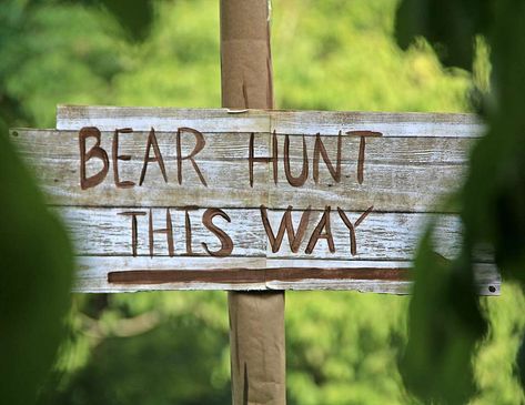 Bear Hunt Bear Hunting Birthday Party, Bear Hunt Party Ideas, Hunt Birthday Party Ideas, Bear Hunt Birthday Party, Bear Hunt Birthday, Bear Hunt Party, Hunting Birthday Party, Scavenger Hunt List, Hunting Birthday