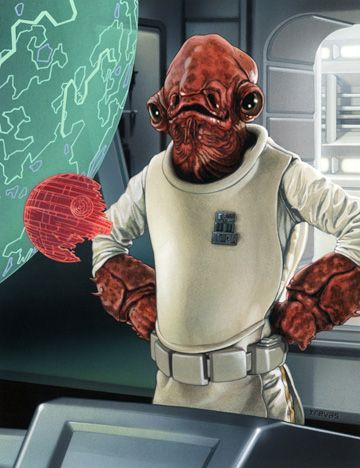 Admiral Ackbar /// by Chris Trevas Mon Calamari, Grey Jedi, Admiral Ackbar, Galactic Republic, Star Wars Rpg, Galactic Empire, Star Wars Artwork, Star Wars Inspired, Star Wars Fan Art