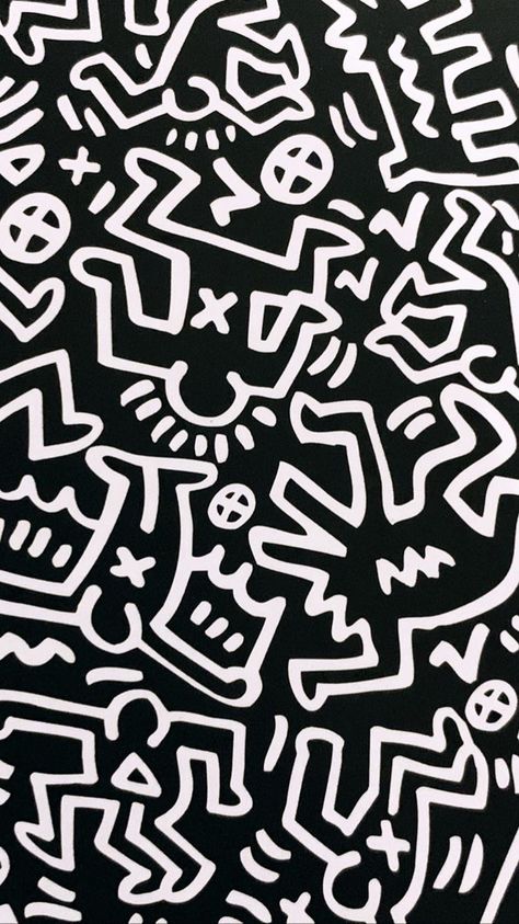 Keith Haring Wallpaper, Arte Ganesha, Noxus League Of Legends, Doodle Wallpaper, Keith Haring Art, Haring Art, Cool Graphics, Cute Doodle, Wallpapers Phone