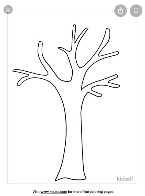 Tree Printable Free, Tree Stem, Tree Outline, Winter Activities Preschool, Lap Book, Fall Arts And Crafts, Leaf Outline, Tree Templates, Tree Coloring Page