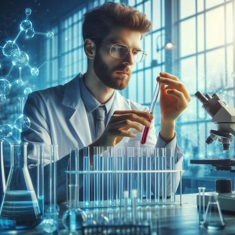 Photo male chemist holds test tubes of g... | Premium Photo #Freepik #photo Heart Doctor, Lab Technician, Science Guy, Test Tubes, Science Photos, Chemical Industry, Life Aesthetic, Image Icon, Card Banner