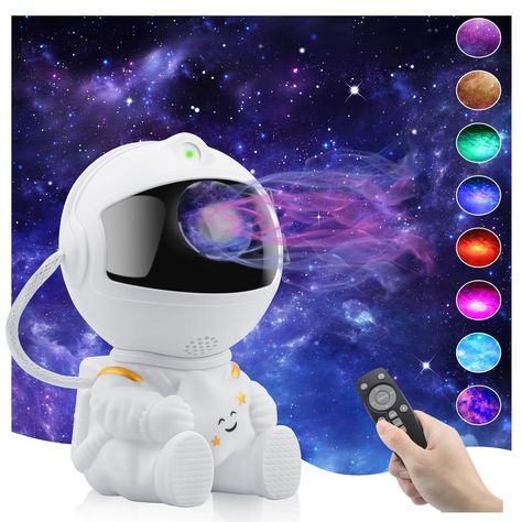 Astronaut Star Projector Night Lights for Adult,Galaxy Lights Astronaut Light Projector Space Starry Ceiling LED Lamp for Bedroom,Gaming Room, Home, Party with Timer and Remote Control (White) : Amazon.co.uk: Lighting Astronaut Light, Bedroom Gaming Room, Starry Ceiling, Best Night Light, Bedroom Gaming, Galaxy Lights, Light Projector, Bedroom Games, Star Projector