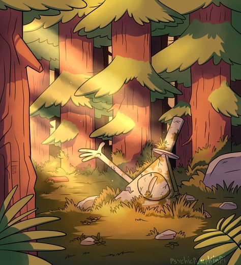 Desenhos Gravity Falls, Gravity Fall, Gravity Falls Art, Fall Background, Aesthetic Desktop Wallpaper, Arte Sketchbook, Cartoon Background, Autumn Painting, Autumn Landscape