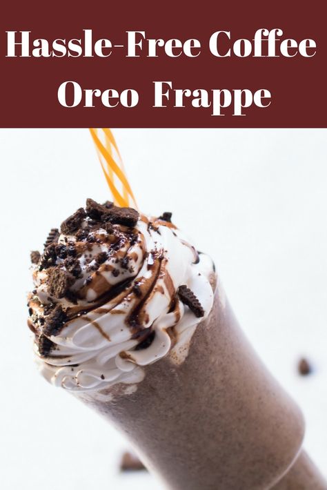 Easy to make summer drinks recipe, cookies and cream Frappuccino recipe Oreo Frappe Recipe, Oreo Frappe, Oreo Frappuccino, Coffee Meets Bagel, Frappe Recipe, Mocha Frappe, Frappuccino Recipe, Homemade Soda, Perfect Cup Of Coffee