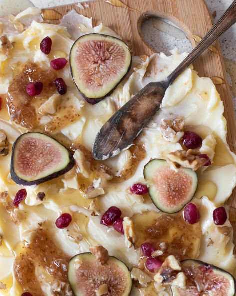 Fig and Honey Butter Board | Appetizer Recipes | Donia Farms Honey Butter Board, Butter Board Recipe, Fig And Honey, Butter Boards, Fig Butter, Butter Board, Fig Recipes, Spicy Honey, Butter Spread