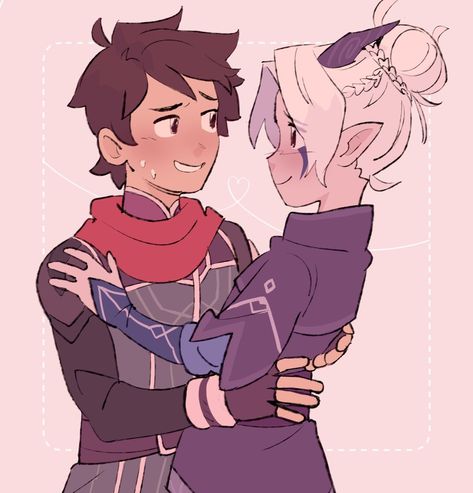 Dragon Prince Rayla X Callum Fanart, Rayla X Callum, Rayla Dragon Prince, Prince Dragon, Dragon Princess, Prince Art, Voltron Legendary Defender, Character Design Male, Fantastic Art