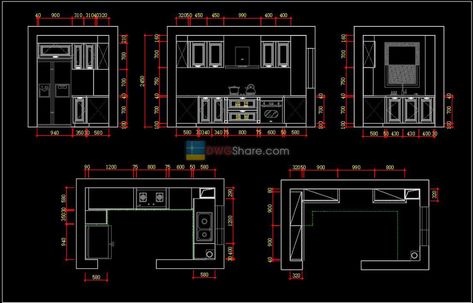 14.Technical drawings of the Kitchen AutoCAD blocks free download Kitchen Technical Drawing, Kitchen Details Drawing, Kitchen Elevation Drawing, Kitchen Layout Drawing, Kitchen Cabinets Drawing, Kitchen Window Ideas, Modern Kitchen Window, Bed Blocks, Kitchen Elevation