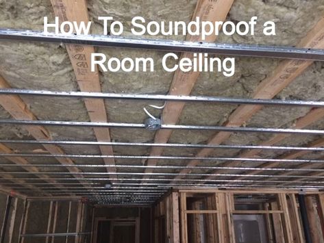 #basementrenovation #basementceiling #basementguide #diy Soundproof Basement Ceiling, Ceiling Soundproofing, Soundproofing Walls, Ceiling Remodel, Hanging Drywall, Soundproof Panels, Basement Decoration, Drywall Ceiling, Dream Basement