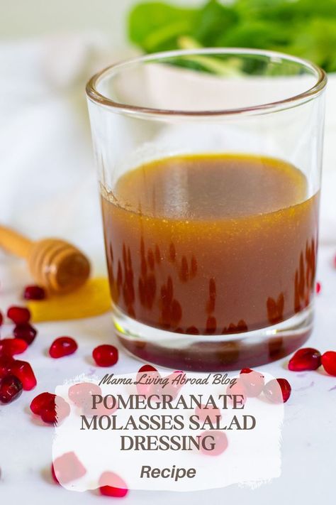 You will love to make and eat my Pomegranate Molasses Salad Dressing. So skip the store-bought dressing with this easy and delicious recipe. When you make salad dressings at home, you can control what ingredients go into your dressing. Homemade always tastes better! #jewishholidays #highholidays #kosherrecipes Pomegranate Salad Dressing, Pomegranate Molasses Dressing, Honey Salad Dressing, Rosh Hashana Recipes, Rosh Hashanah Recipes, Salad Dressing Recipe, Pomegranate Salad, Vinegar And Honey, Pomegranate Molasses