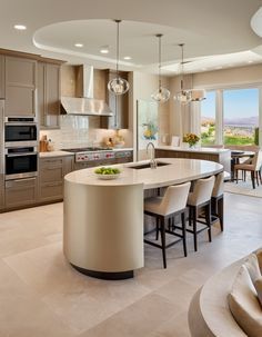 Open Plan Kitchen Living Room With Island, Modern Kitchen Design Luxury 2025, Dream Kitchen Design Luxury, Large Kitchen Ideas, Modern Kitchen Inspiration, Kitchen Design Small Space, Modern Luxury Kitchen, Dream Kitchens Design, New Kitchen Designs