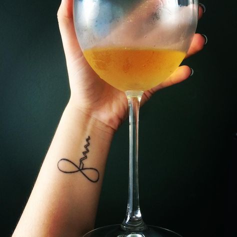 #winetattoo • Instagram photos and videos Champagne Tattoo, Wine Tattoos, Bar Tattoo, Coolest Tattoo, Wine Glass Tattoo, Wine Tattoo, Tiki Glasses, Glass Tattoo, Wine Key