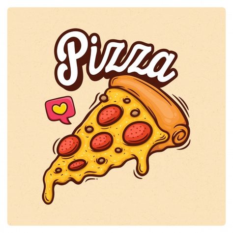 Pizza dibujado a mano ilustración doodle | Premium Vector #Freepik #vector #comida #mano #dibujos-animados #pizza Pizza Coloring Page, Pizza Cartoon, Pizza Drawing, Pizza Poster, Cute Pizza, Pizza Logo, Pizza Art, I Love Pizza, Small Drawings