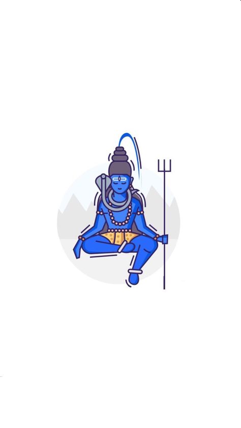 Lord Shiva Cartoon, Lord Shiva Wallpaper, God Venkateswara Images Hd Wallpaper, Lord Rama Images, Shiva Tattoo Design, Indian Illustration, Indian God, Shiva Parvati Images, Lord Shiva Statue