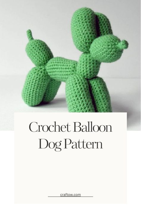 Crochet Balloon Dog Pattern How To Crochet A Balloon Dog, Mini Balloon Dog Crochet Pattern Free, Ballon Animal Crochet, Ballon Dog Crochet Pattern, Balloon Animal Crochet Pattern Free, Crochet Bow Pillow, Crochet Balloon Animal Free Pattern, Crochet Balloon Dog Free Pattern, Easy Crochet Keychain Free Pattern