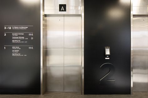 Behance :: Pour vous Elevator Signage, Elevator Lobby Design, Creative Ministry, Experiential Graphic Design, Cultural Change, Elevator Lobby, Guide Sign, Education Office, Lobby Design