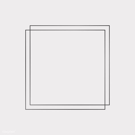 Square black frames on a blank background vector | free image by rawpixel.com / sasi Simple Frame Design, Square Aesthetic, Blank Image, Square Illustration, Square Frame Design, Minimal Frame, Square Background, Blank Background, Doodle Frames