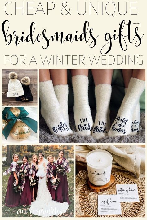 Bridesmaids Gifts For Wedding Day, Bridesmaid Boxes Wedding Day, Wedding Gifts For Bridal Party, Day Of Bridal Party Gifts, Unique Bridesmaid Gifts For Wedding Day, Christmas Bridesmaid Gifts, Cozy Bridesmaid Proposal, Winter Bridesmaid Gift Ideas, Bridal Party Day Of Gifts