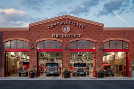 Modern Fire Station, Clean Mindset, Lego Town, Firefighter Pictures, Rescue Vehicles, Central Valley, Public Safety, Fire Dept, Fire Station