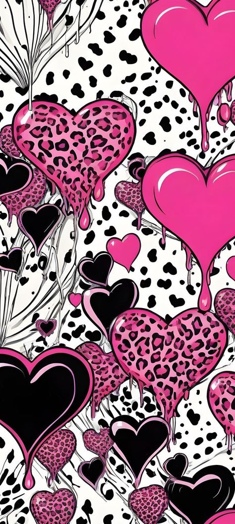 Pink Wallpaper Y2k, Mcbling Wallpaper, Scenecore Wallpaper, 2000s Background, Pink Emo, 2000s Wallpaper, Wallpaper Prints, Leopard Print Wallpaper, Y2k Pattern