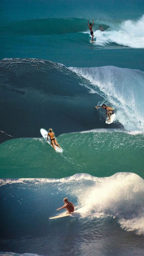 Surf surfing vintage wave ocean bikini beach tropical Hawaii summer Surfing Vintage, Surfing Aesthetic, Surf Aesthetic, Hawaii Summer, Surf Vibes, Vintage Waves, Surfing Photos, Surfing Pictures, Surf Poster