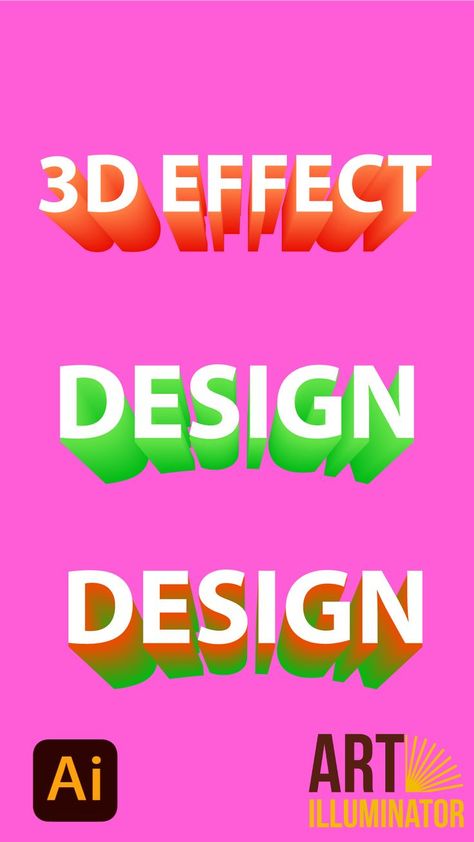 Blend Text Illustrator, Text Effects Illustrator, Illustrator Hacks, Text Effect Design, Copy Text, 3d Typography, 3d Text Effect, 3d Text, Text Effect