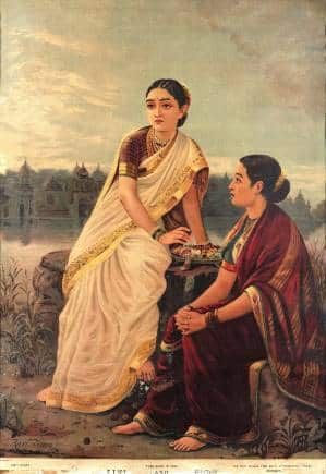 Raja Ravi Varma Paintings, Ravi Varma Paintings, Ravivarma Paintings, Ravi Varma, Raja Ravi Varma, Indian Women Painting, Most Famous Paintings, Indian Painting, Female Art Painting