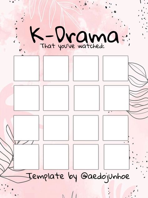 Kdrama Template, Freebies Stickers, Top Korean Dramas, Planner Freebies, Character Sheet Template, Bullet Journal Ideas Templates, Top Korean, Sheet Template, All Korean Drama