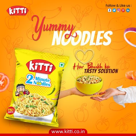 Craving the perfect solution to every hunger pang? Look no further! 🍜 Indulge in the delightful world of Kitti Noodles – where every bite is a tasty solution to every hunger call. 😋✨🍜 . . To order please inbox us or call us 📞 @ +91 83888 80880 . . Facebook:- https://www.facebook.com/kittinoodless/ . . #health #healthyfood #maggie #MaggiRecipe #KittiNoodles #noodles #food #foodie #yummy #chinesefood #delicious #foodlover #asianfood #homemade #KittiNoodlesLove #KittiNoodles #Kittinoodles Noodles Creative Ads, Arrow Design Graphic, Maggie Noodles, Maggi Noodles, Yummy Noodles, Maggi Recipes, Creative School Project Ideas, Vegetable Noodles, Bag Mockup