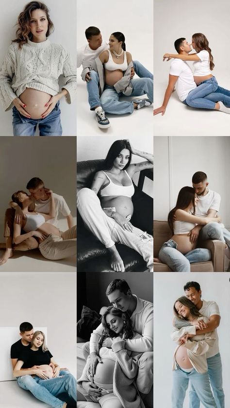 Studio Maternity Photos With Dog, Self Maternity Pictures Photo Ideas, Belly Out Maternity Photos, Poses Pregnant, Maternity Photoshoot Outfit Ideas, Home Maternity Photography, Maternity Shoot Outfit, Studio Maternity Shoot, Maternity Studio Photoshoot